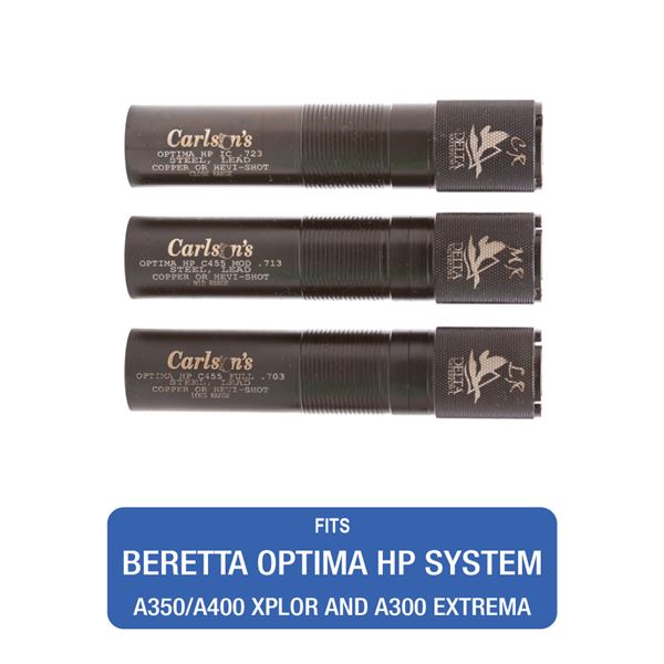Carlson's Delta Waterfowl Choke Tube Set for steel shot Close/Mid/LR Beretta HP Choke System A400 Xp