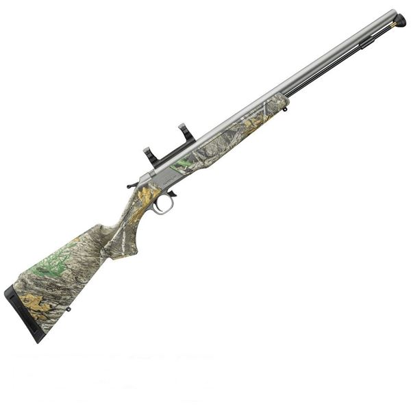 CVA Wolf V2 50 Cal Muzzleloader 24" Stainless Steel Barrel Realtree Edge Camo Stock & Scope Mount UP