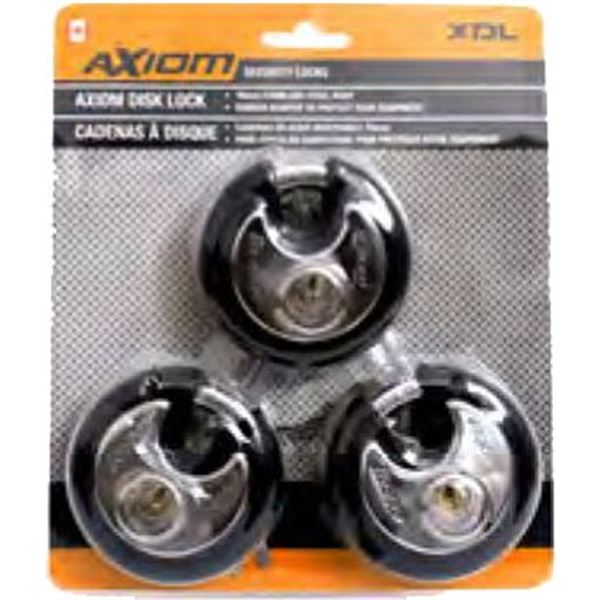 Axiom KEY-XDL3 DISK LOCK 3PK UPC 627843527091 SKU XDL3