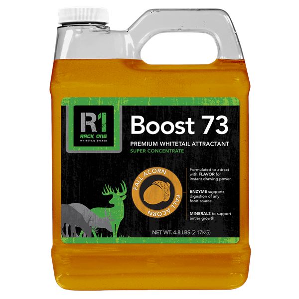 Rack One Boost 73 Premium Whitetail Attractant 2.17 kg Fall Acorn UPC 49818213493 SKU W4104