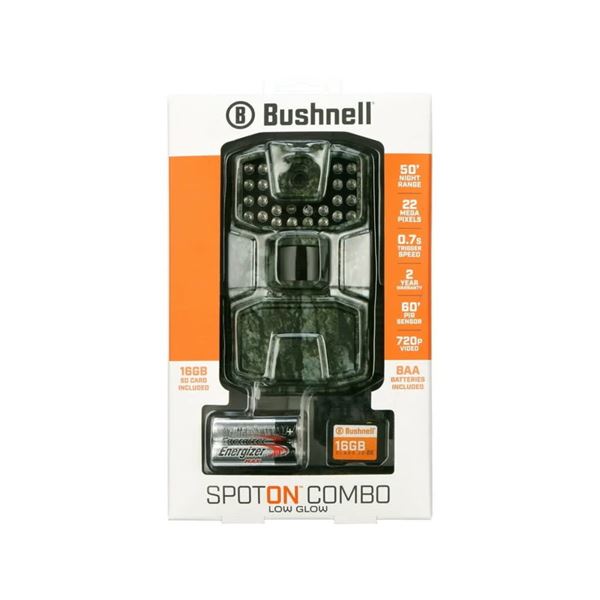 Bushnell Spot Onâ„¢ 22MP, 1080p HD video Combo Hunting Trail Monitor, Treebark Camo, 66063C