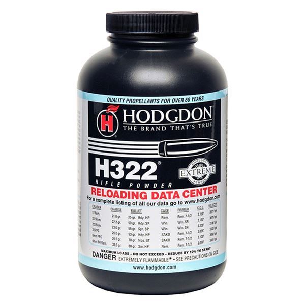 Hodgdon Extreme Rifle Powder H322 UPC 39288500247 SKU H322