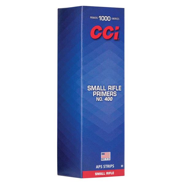 CCI Small Rifle Primers No. 400 (100 Pack) UPC 76683000132 SKU 13