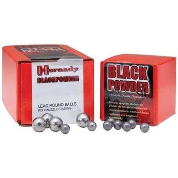 Hornady Black Powder Lead Round Balls .40 Cal .395" (100 Count) UPC 90255260250 SKU 6025
