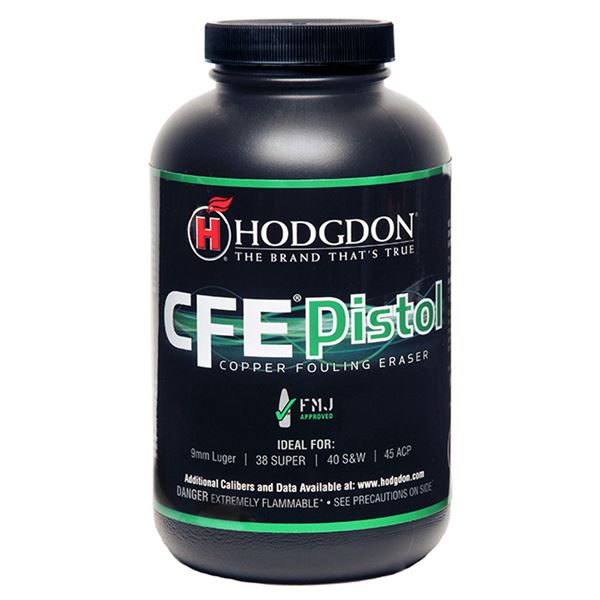 Hodgdon CFE Pistol Smokeless Powder 1lb UPC 39288521112 SKU CFEP