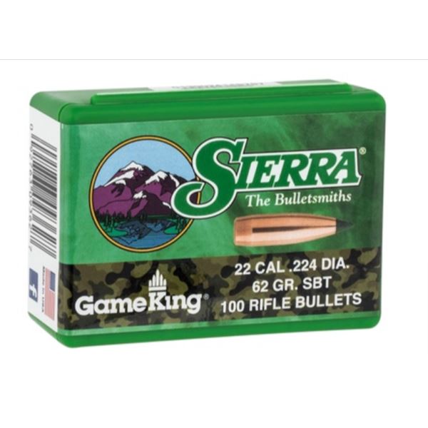 Sierra 22 Cal .224 Dia 65 Grain SBT UPC 92763013953 SKU 1395