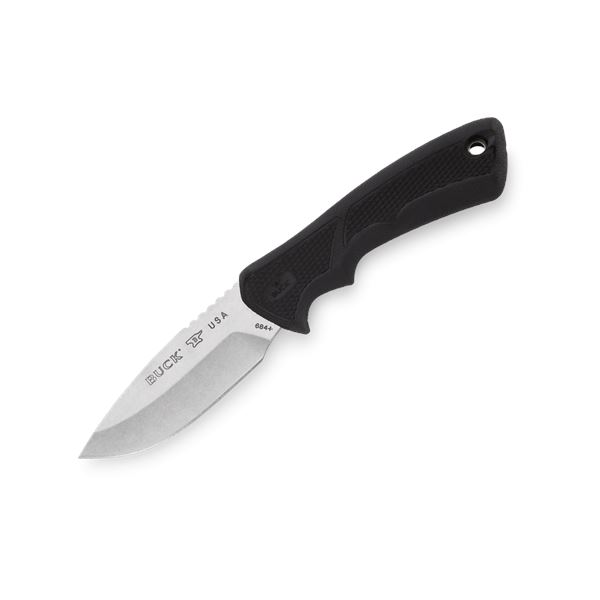Buck Knives 684 BuckLite Max II Small Fixed Blade Knife w/ Black Rubber Handle & Sheath UPC 33753143
