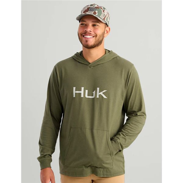 Huk'd Up Hoodie Moss Large UPC 190840561851 SKU H1300094-316-L