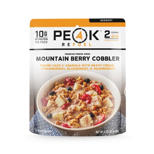 Peak Refuel Mountain Berry Cobbler - Dessert Pouch UPC 813546025723 SKU 2-0784