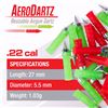 Image 1 : Umarex AeroDarts Reusable .22 Cal Red/Green (62 Count) UPC 723364548598 SKU 2254859