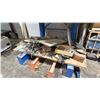 Image 3 : CANTILEVER SHELVING WITH CONTENTS INCLUDING; 3/4" WOOD SHEETS, TOOLS & MORE