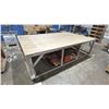 Image 1 : PORTABLE STEEL WORK TABLE WITH CONTENTS
