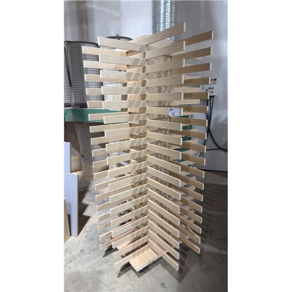 CUSTOM BUILT PORTABLE SHEET SHELVING UNIT