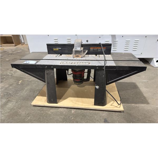 SEARS CRAFTSMAN PROFESSIONAL ROUTER TABLE WITH SEARS CRAFTSMAN ROUTER