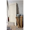 Image 4 : ASSORTED ITEMS INCLUDING; DOORS, FENCING, 5 GAL PAINT PAILS. DUST HOSE, WOOD & MORE *MUST TAKE