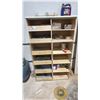 Image 1 : 12-BAY CABINET WITH ASSORTED CONTENTS