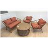 Image 1 : 4-PC PATIO SET WITH LOVESEAT, 2 CHAIRS & ROUND TABLE