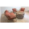 Image 3 : 4-PC PATIO SET WITH LOVESEAT, 2 CHAIRS & ROUND TABLE