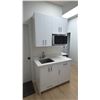 Image 1 : KITCHENETTE CABINETRY INCLUDING SINK & PANASONIC MICROWAVE