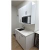 Image 2 : KITCHENETTE CABINETRY INCLUDING SINK & PANASONIC MICROWAVE