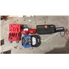 Image 1 : ASSORTED ITEMS INCLUDING; MILWAUKEE M12 CHARGERS, MOTOMASTER ELIMINATOR BATTERY BOOSTER, HOLE SAW