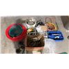 Image 1 : ASSORTED ITEMS INCLUDING; PLUMBING HOSES & FITTINGS, EXTENSION CORD, WASH SPONGES & MORE
