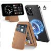 Image 1 : Tieszen Magnetic Wallet for MagSafe Wallet, Brown