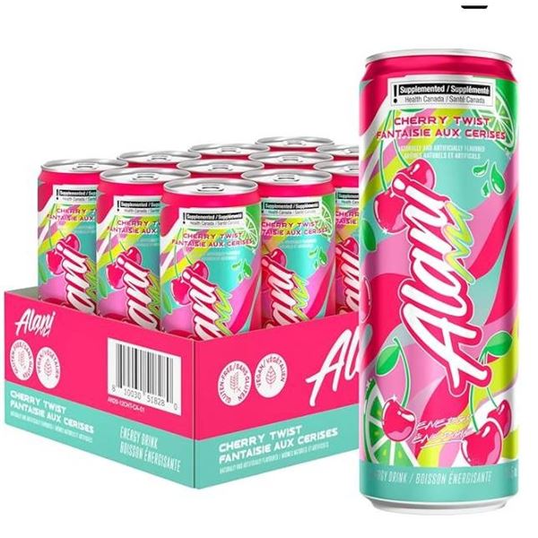 Alani Nu Cherry Twist Energy Drink 12-Pack (355 mL Cans)