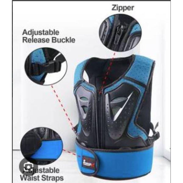 DBXMu Kids Vest Guard in Blue with Protective Padding