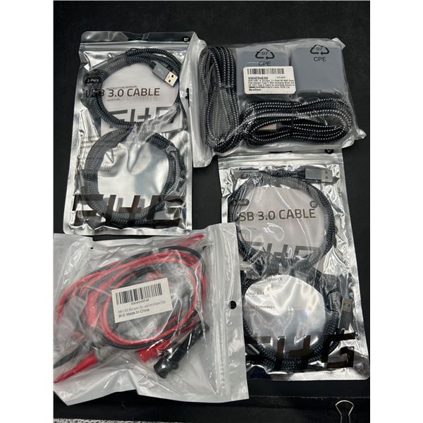 Lot of USB-C Charger Cables and 45W Fast Chargers, X0042DHE8D