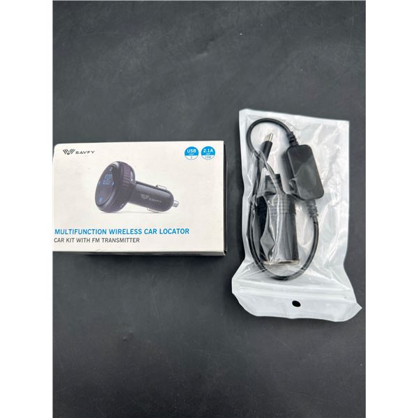 Wireless Car FM Transmitter With USB C and Micro SD Compatibility