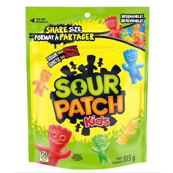 Sour Patch Kids Share Size Candy – 3 Packs – 315g Each
