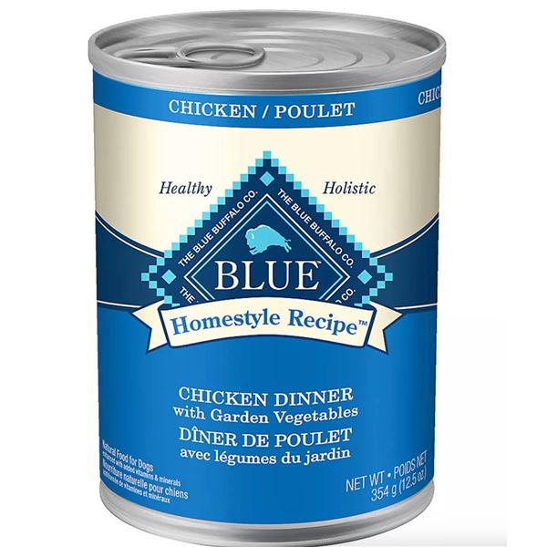 Blue Buffalo Homestyle Recipe Chicken Dinner With Garden Vegetables, Pack of 12, 12.5 oz Each