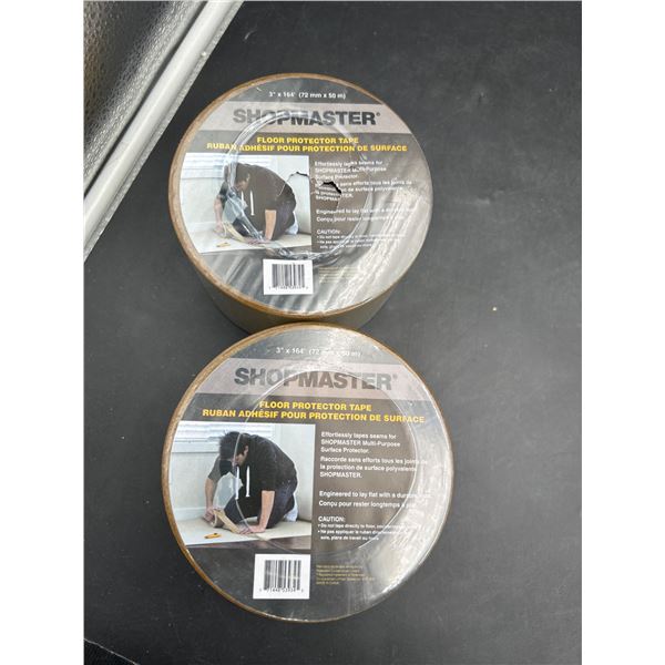Lot of 2 – Shopmaster Floor Protector Tape, 3 in x 164 ft (72 mm x 50 m)