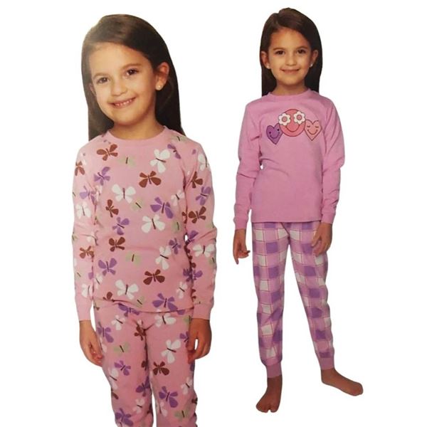 Pekkle Kids Four-Piece Pajama Set, Size XXS (2/3)