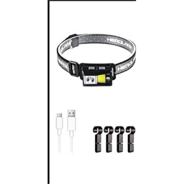 Lot of 2 – BStar Headlamp HL-GREY-with USB Charging Cable