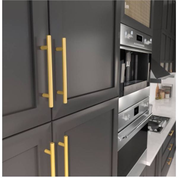 Richelieu Essentials Brass Cabinet Pull Handles – Set of 6