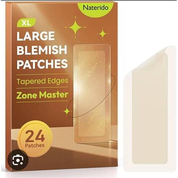 Lot of 2 Naterido XL Large Blemish Patches, 24 Pieces, Zone Master