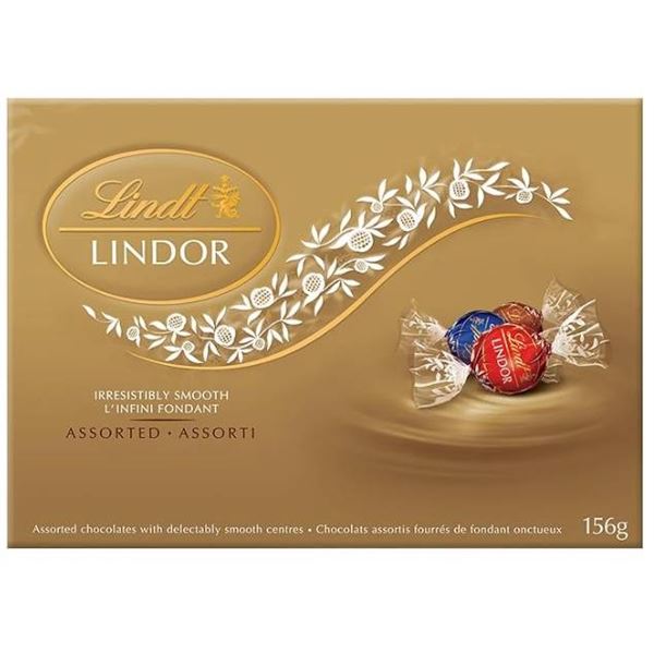 Lindt Lindor Assorted Chocolates 156g with Smooth Chocolate Centers
