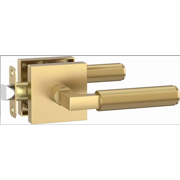 Amerdeco ZR01-098A-B Matt Gold Privacy Lock Handleset