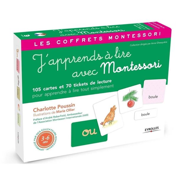 J’Apprends a Lire Avec Montessori Learning Cards and Tickets Set