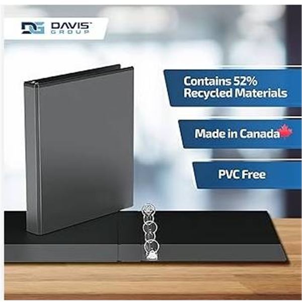 Lot fo 6 Avery Easyview premium 1″ Black 3-Ring Binders