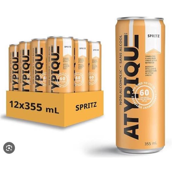 Atypique 12-Pack Non-Alcoholic Sparkling Beverage 355 mL Cans