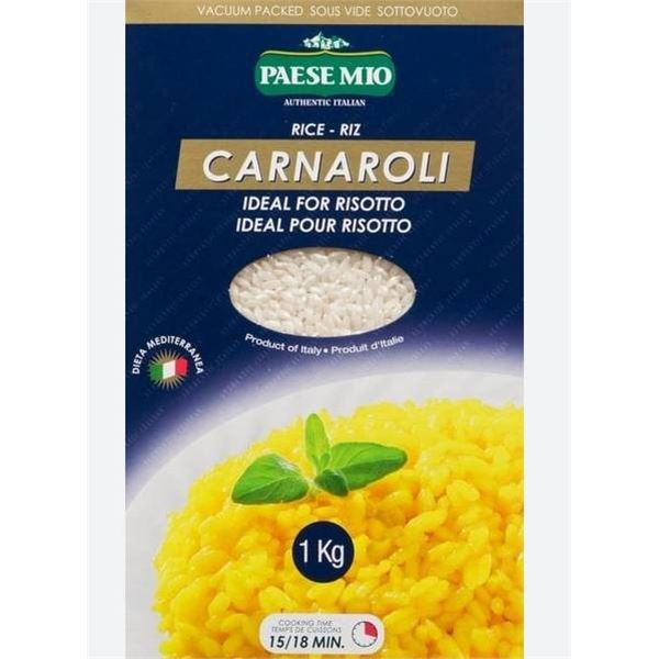Paese Mio Carnaroli Rice 1kg for Risotto, Product of Italy