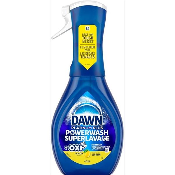 Dawn Platinum Plus Powerwash Superlavage Lemon Scent 473mL Bottles – Set of 2