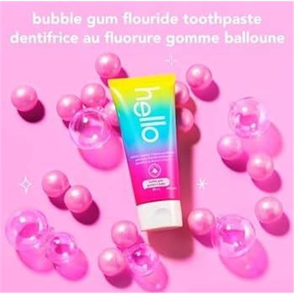 Hello Unicorn Sparkle Fluoride Toothpaste Bubble Gum Flavor 2x88ml Kids Age 2+