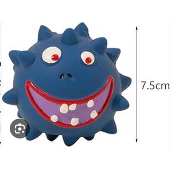 Lot of 3 – 7.5 cm Durable Latex Squeaky Toy for Small and Medium Dogs