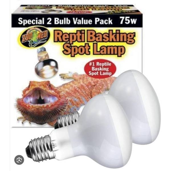 Zoo Med Repti Basking Spot Lamp 50W 2 Bulb Value Pack