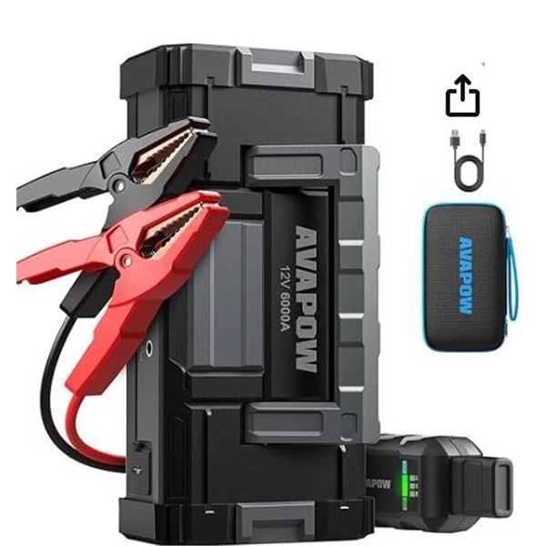 Avapow 6000A Car Jump Starter and Power Bank Model A68