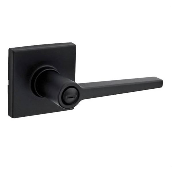 Lot of 3 Weiser Safe Lock Passage Door Handles in Matte Black Finish